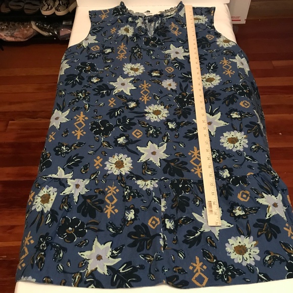 SONOMA Blue Floral Sleeveless Midi Dress Linen Rayon Women’s Plus Size 5X - Picture 13 of 16